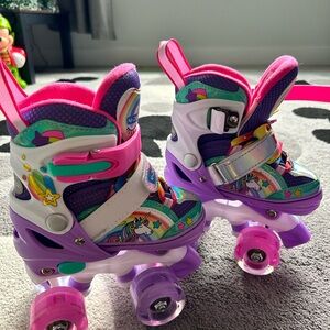 Colorful Unicorn Roller Skates